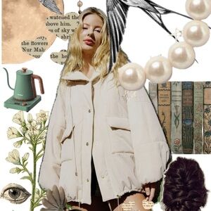 Selkie After Party Puffer in ‘Sparrow’